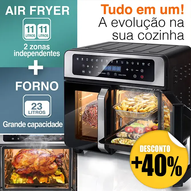 Air Fryer + Forno DUAL CHEF EVOLUTION