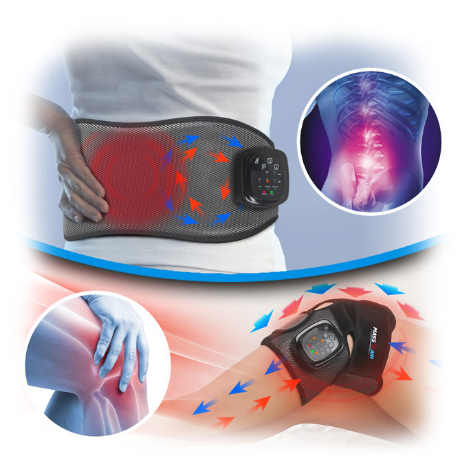 Set de Massagem para Costas e Joelhos MASS-AIR: MASS AIR é o mais avançado e completo