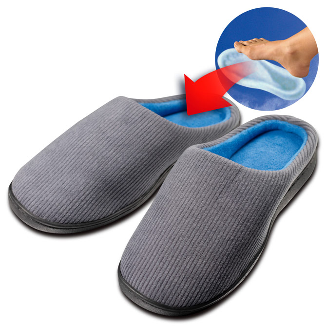 Chinelos de Gel “Saúde & Conforto”: Palmilha de Gel e Memory Foam